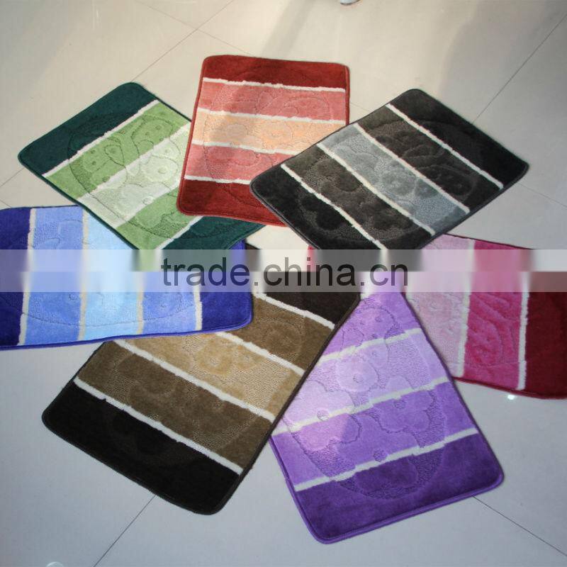 washroom floor mat with anti-slip TPR base