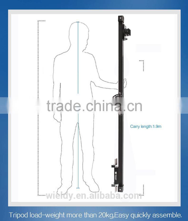 Wieldy video camera jib crane slider