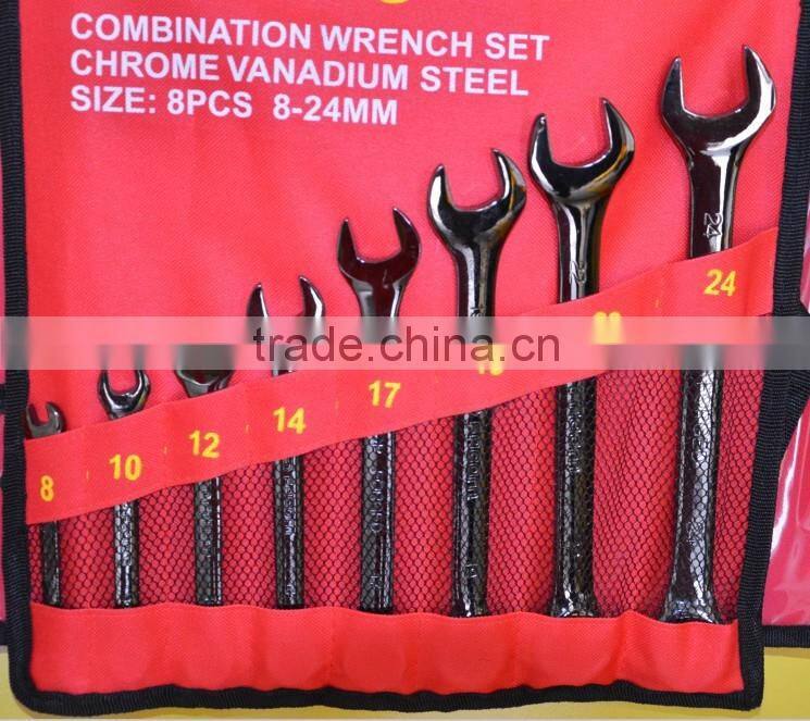 Double open wrench and spanner