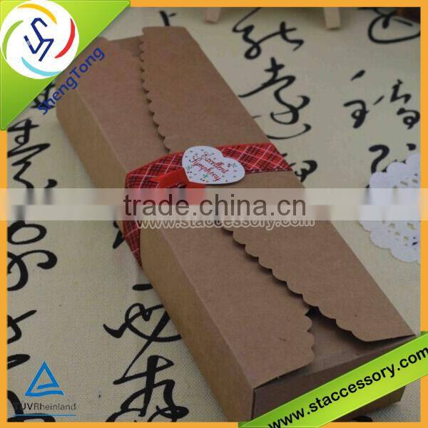 new design high quality recycled kraft paper box