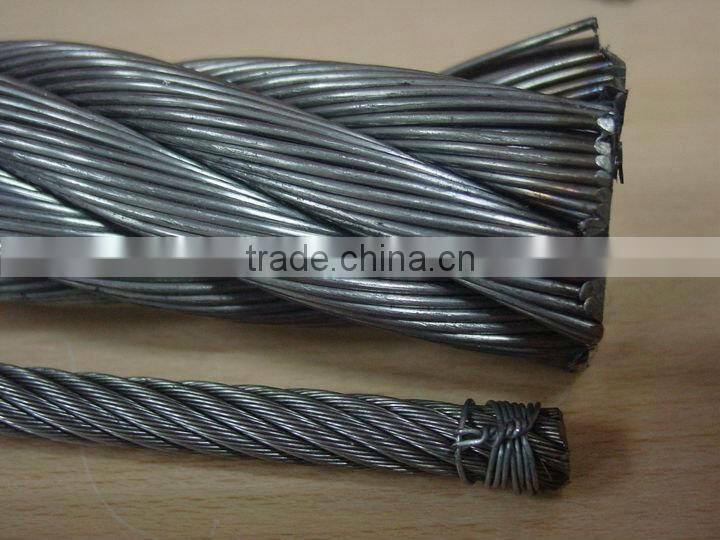 High Quality stainless steel aircraft cable Steel Wire Rope Cable 1x7,7x7,1x19,6x36,7x19,1x37,7x37