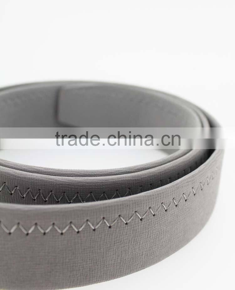 2015 NEW Designer reversible wide Grey PU leather belt man jeans belt