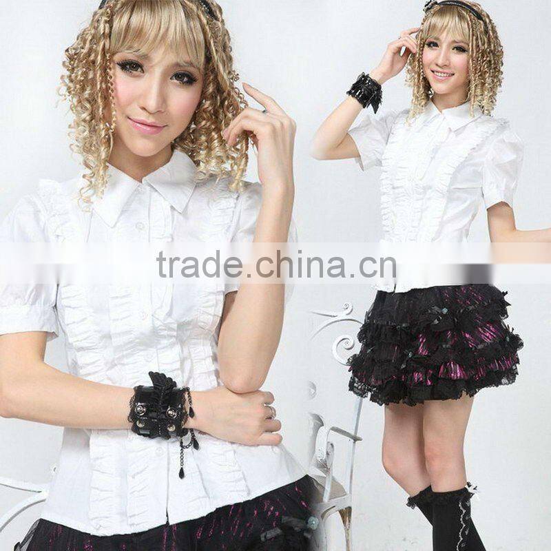 GOTHIC 81091 PUNK Lolita LACE QUEEN SHIRT S-L