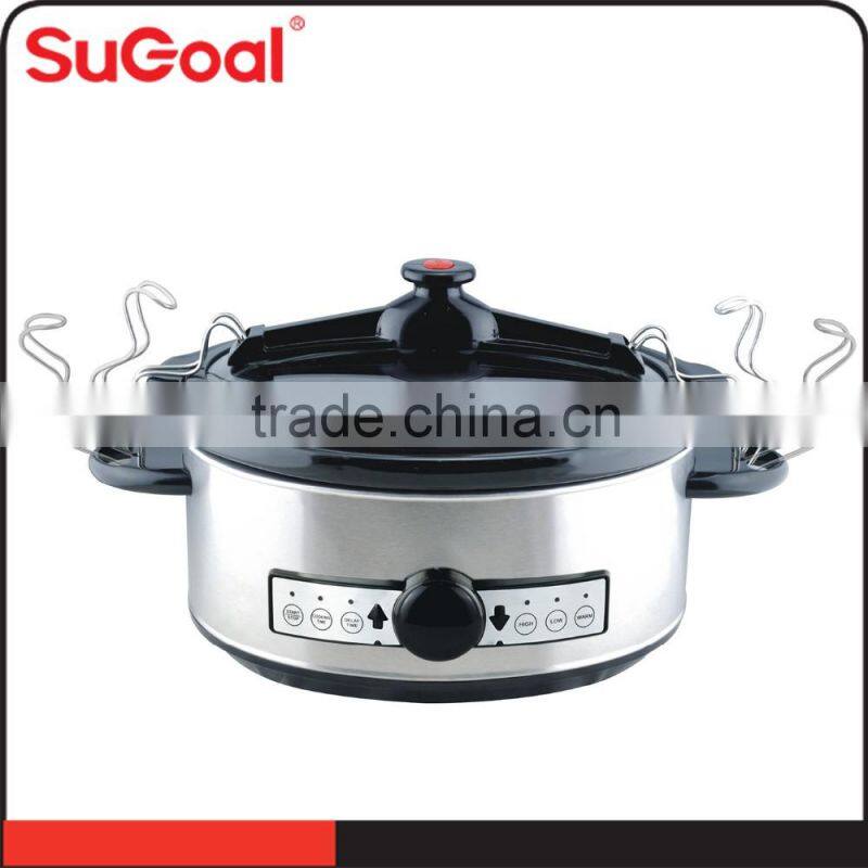 2016 new product Electric digital control panel SS body Slow Cooker