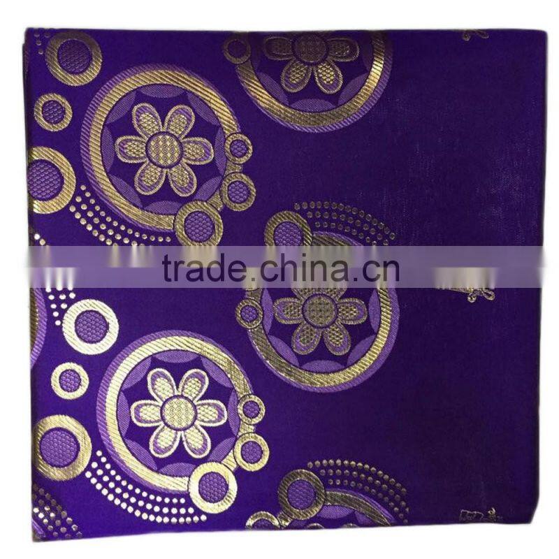 Purple color gele / factory direct price sego / head tie for African party