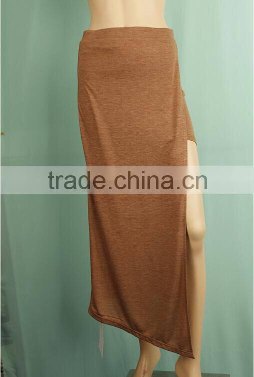 2016 Autumn new style side open skirt,open leg sexy long skirt DS151032851
