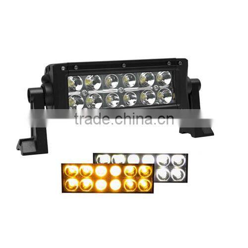 21.5inch 120W Amber/White Led Work Light Bar SPOT FLOOD Offroad 4WD UTE ATV SUV