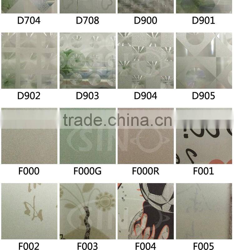 BL36 Best Price Window Decoration Vinyl Type 3D Glass Film