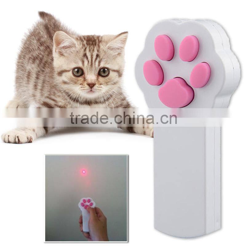 New Funny Pet Cat Interactive Automatic Red Laser Pointer toy electronic button battery