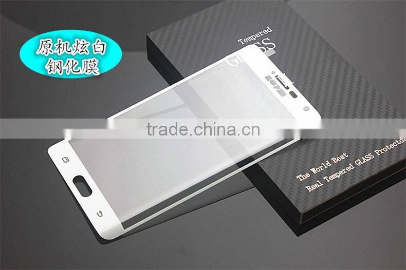 High Quality 3D Hot Curved Tempered Glass Screen Protector For Samsung Galaxy Note Edge