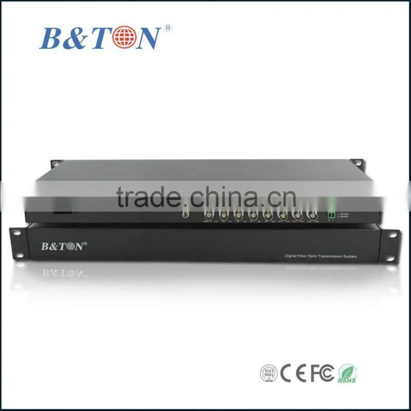 1/2/4/8/16/32 channels digital video audio fiber optical converter for CCTV security