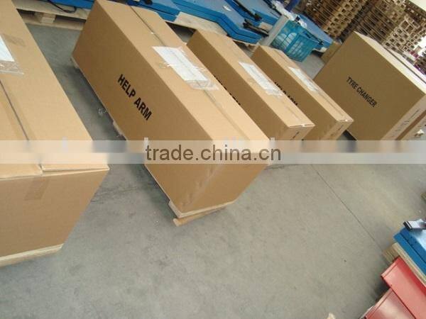 Automatic garage automobile for wheel change with tilting back post with one help arm CE approve model IT615