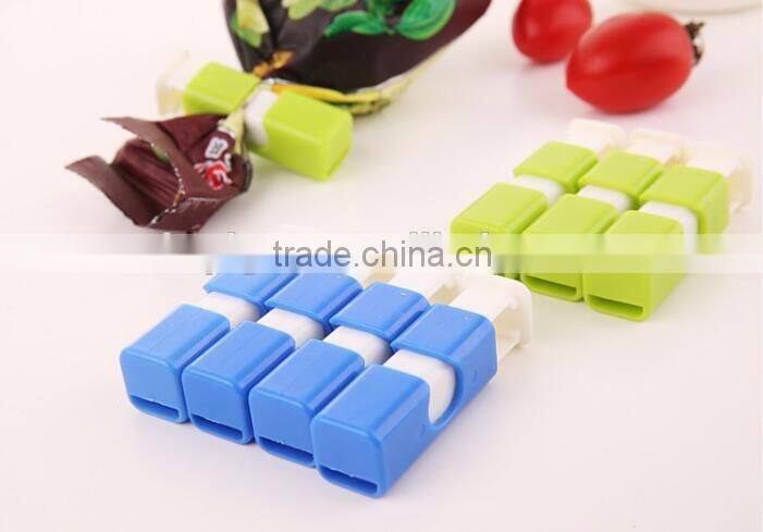 Assorted Colors Home Kitchen Snack Sweets Food Seal Colorful Food Plastic Bag Seal Plastic Bag Sealing Clip Clamp Sealer