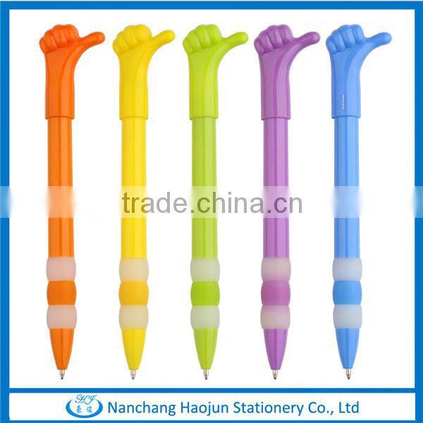 Promotional Color Hand Shaped Pens Plastic Pen ,Cheap Click Gift Plastic Ballpen
