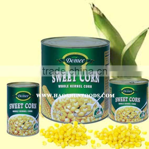 Cream Corn Canned Sweet Corn Factory Canned Foodstuff