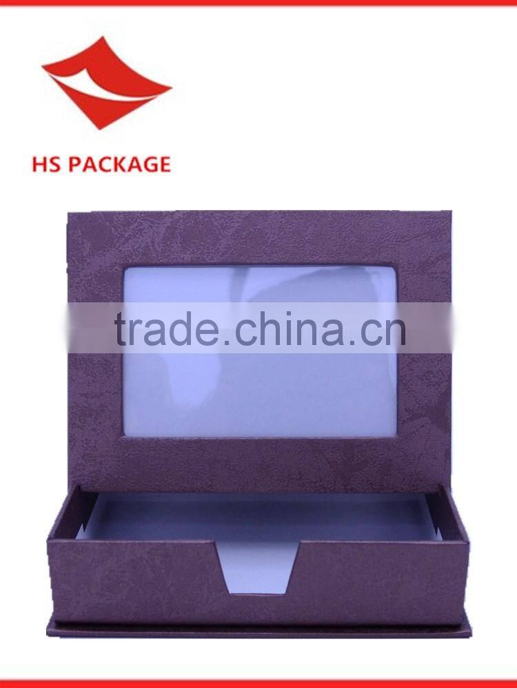 Folding paper photo frame with storage box