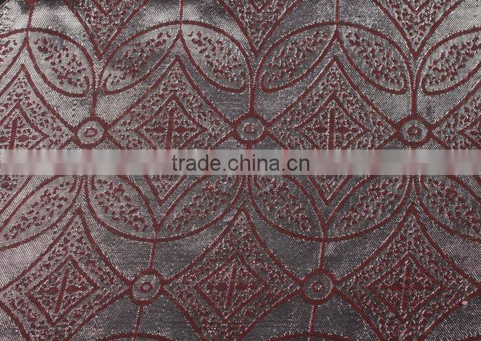 products china 100% big jacquard polyester fabric with mori girl garment