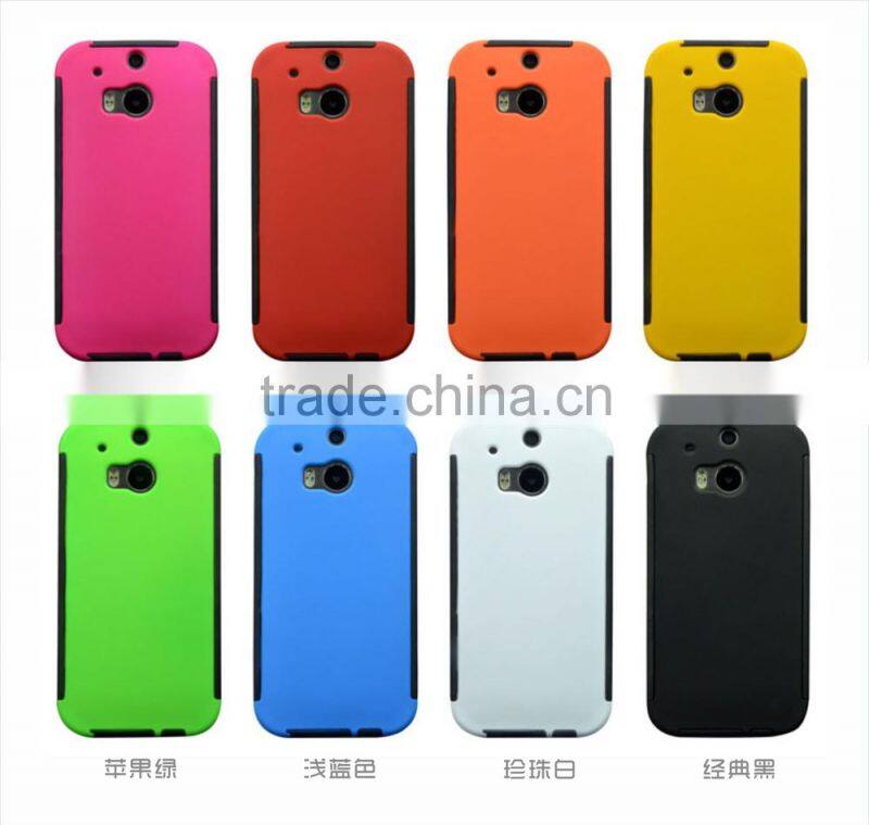 Hybrid Shock Proof Silicone Mobile Phone Case For HTC M8
