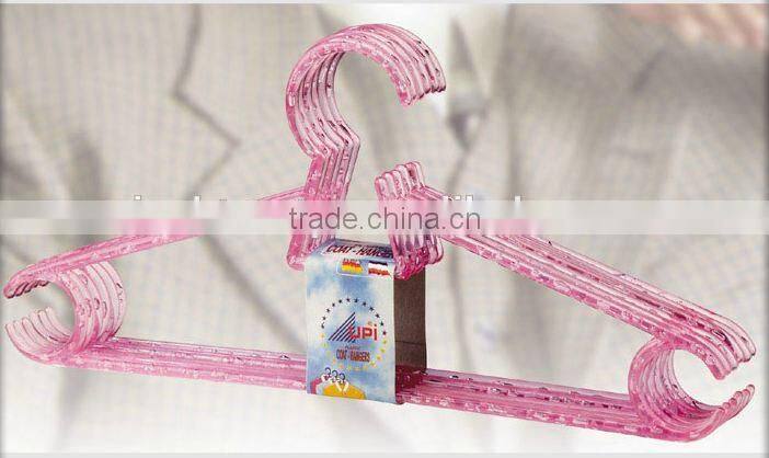 EU and US quality plastic hanger for clothes for supermarket