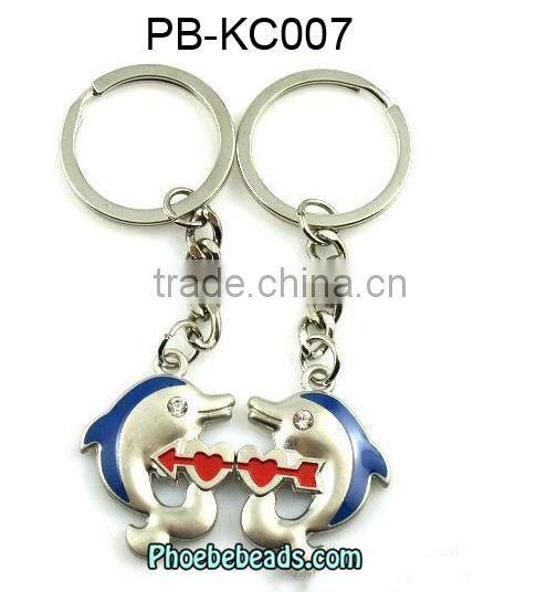 Wholesale Fashion Design Crystal And Metal Mini Guitar Keychain PB-KC027