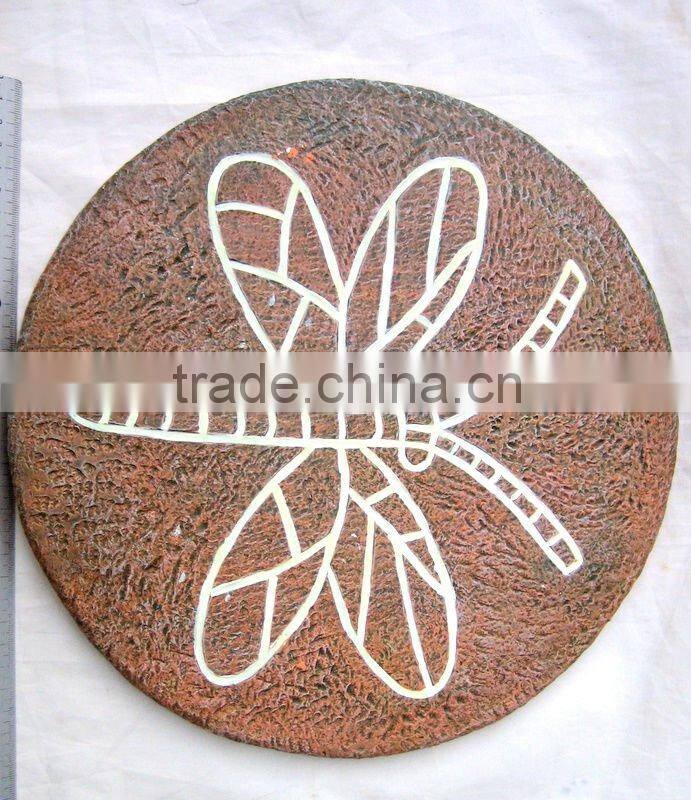 Polyresin Beach Stepping Stone For Garden Decoration