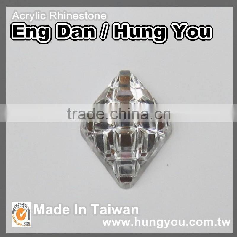 Unique Cutting Solid Angle Rhinestone for Fashion Accessories