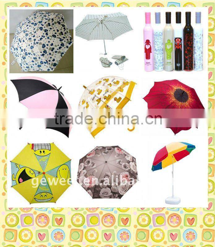 3 folding parasol advertising wine bottle umbrella