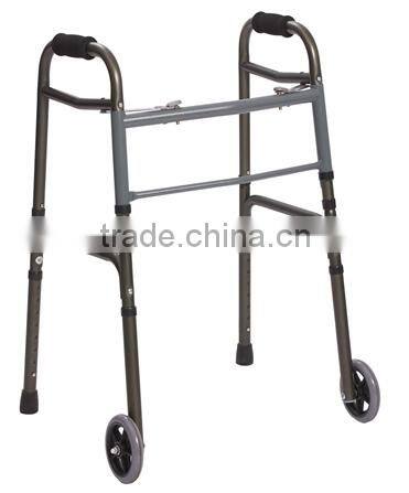 folding aluminum walker for the elderly