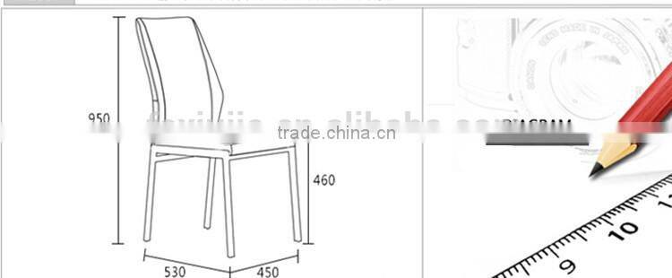 Z656-2 Modern Leather Metal Chair For Dining Room