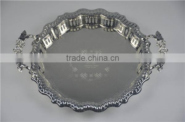 silver serving trays T130S