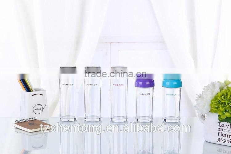 Wide mouth portable bpa free plastic drinking water bottle YB-0203,YB-0205