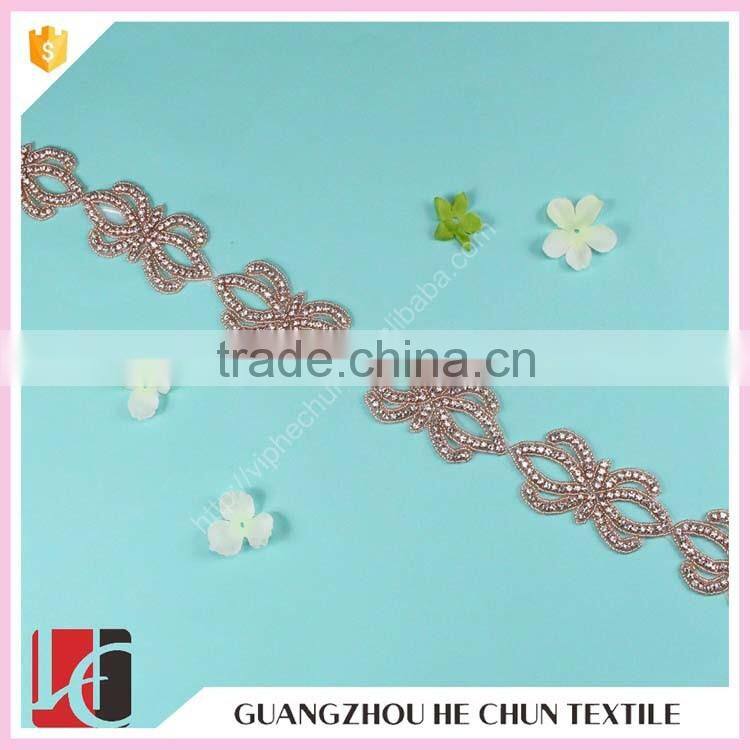 HC-3326 HC-3326 Hechun Wedding Decoration Wholesale Diamond Rhinestone Strip for Bride