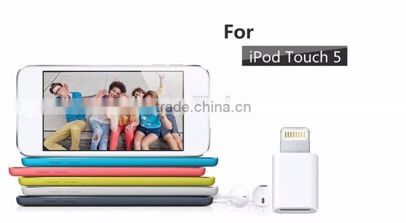 wholesales MFi certified 8 pin c48 tip to micro usb 5 pin adapter ABS for phone cable