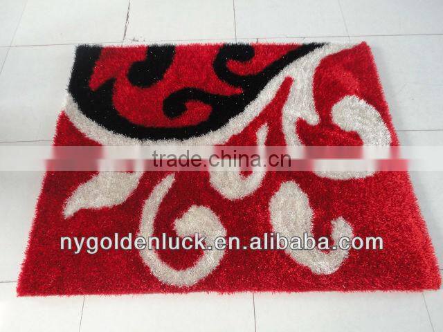 rubber backed shaggy hand tuft carpet