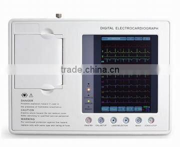 Digital 3 Channel ECG cardiograph Machine, Portable electrocardiogram