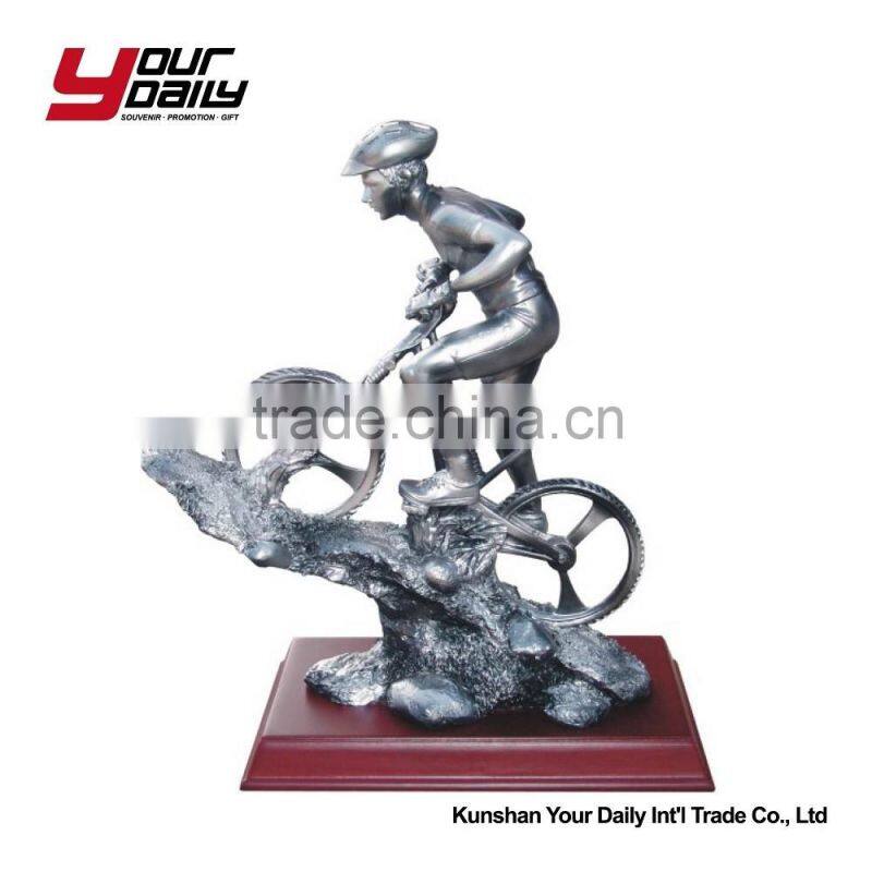 lady clock craft polyresin figurine for gifts