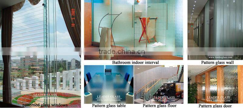 4mm clear patterned masterlinge glass