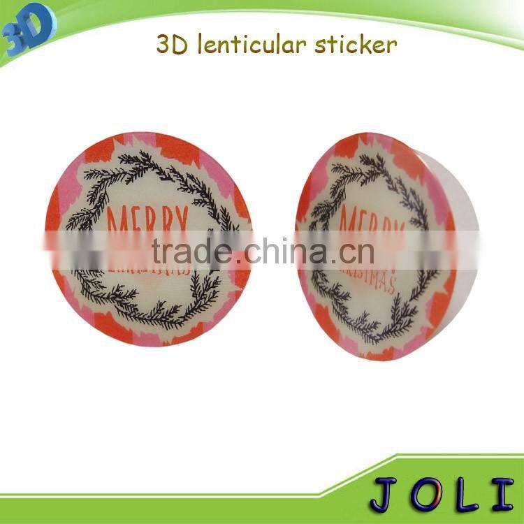 custom logo	cartoon character moving 3d lenticular sticker for toys