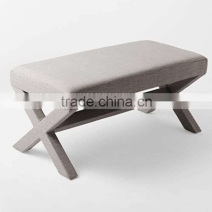Cross Base Upholstered Bench OT-824