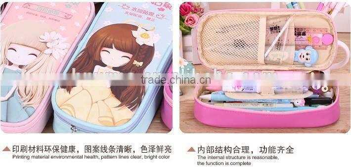 Wholesale pencil case box best selling beautiful pen bag