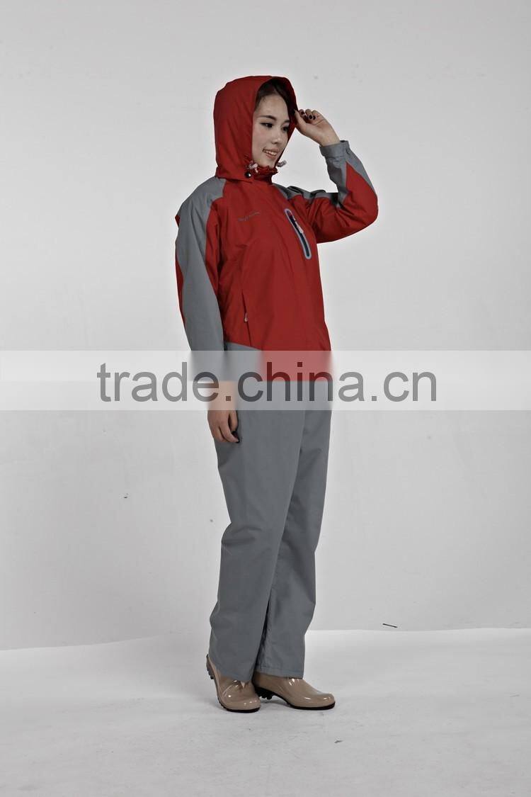 High quality softshell woman fleece tech jacket red color