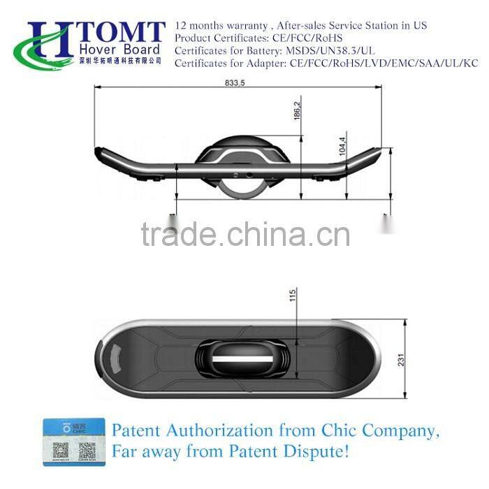 one wheel hoverboard single wheel electric skateboard electric scooter with led light