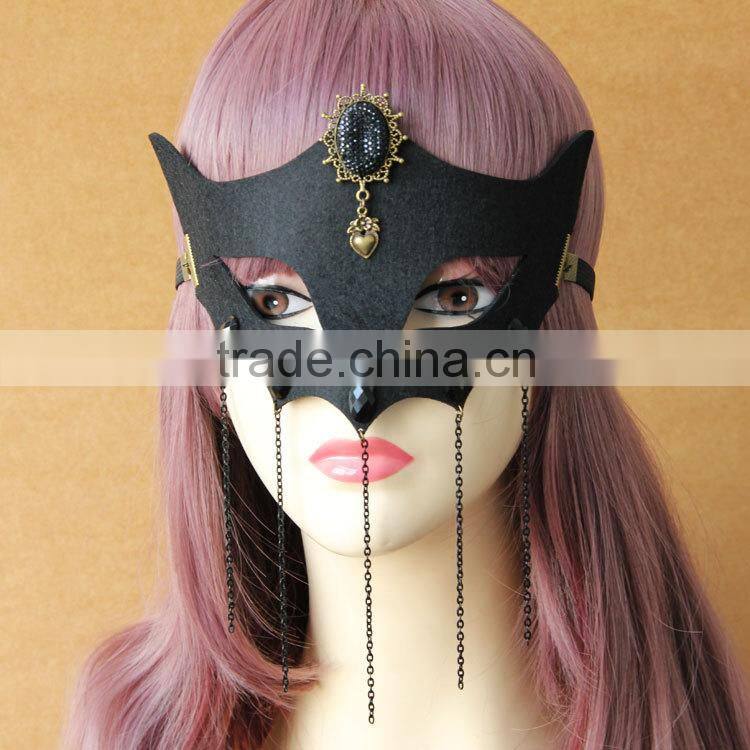 COSPLAY black mask dance fox appeal mask party decorations