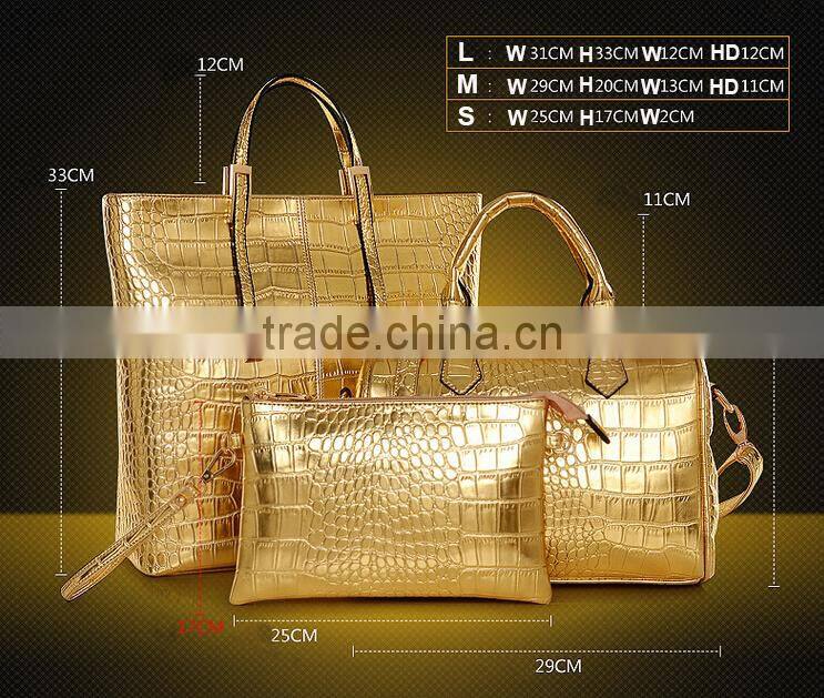 2015 New Fashion 3pcs Hot and Beautiful Lady Handbag