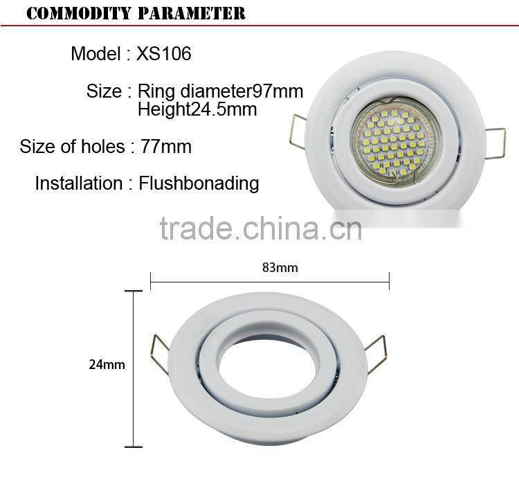 Home cheap price Zinc alloy High Quality patch Ceiling halogen LED can hold different light sources lighting 3w 220v Model XS106