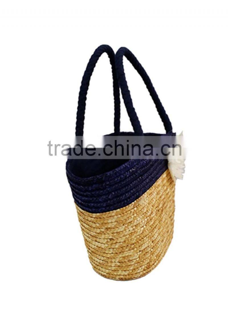 Fashion straw bag/straw basket bag/cheap straw beach bag