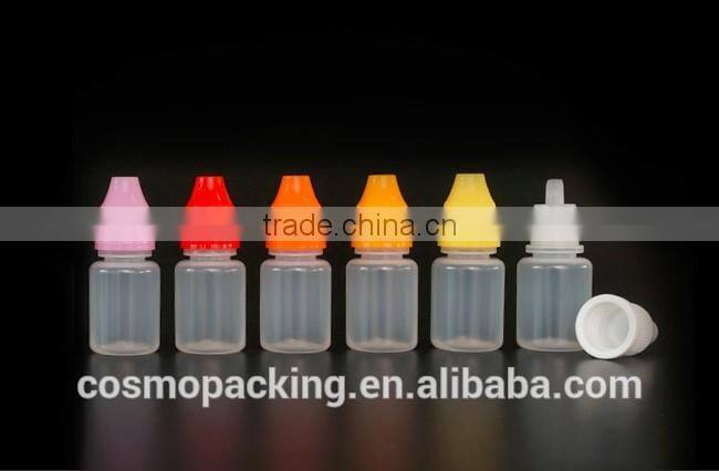 3ml PE plastic e-liquid bottle,e-cig dropper bottle with screw cap