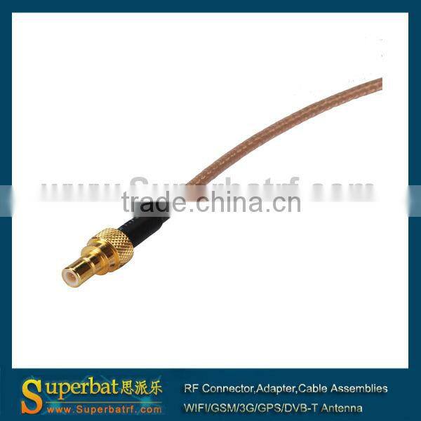 SMA male straight to SMB female straight pigtail cable RG316 40cm