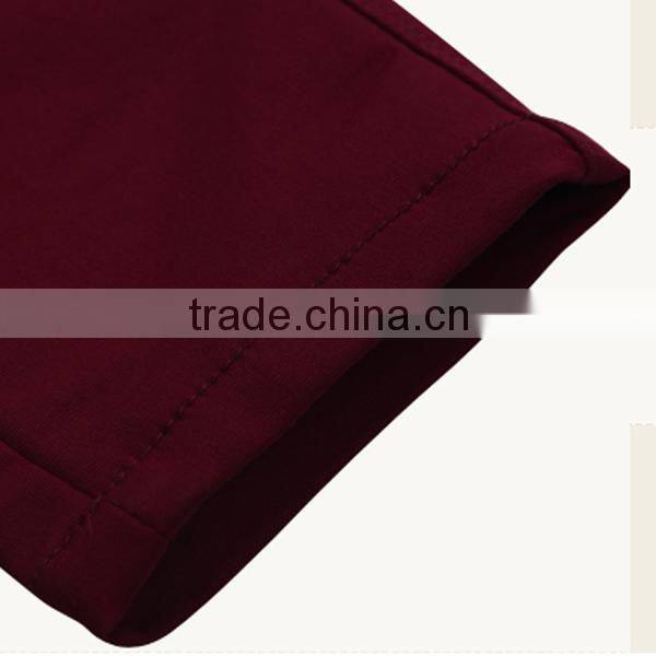 cotton pants wine sexy long pant for young lady