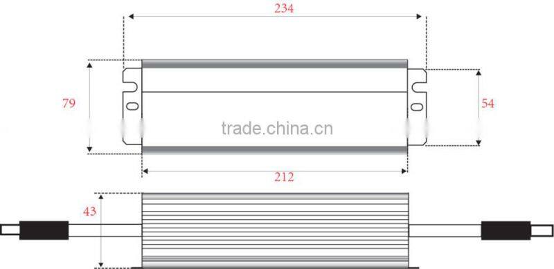 3300mA 110w constant current led power supply for street light